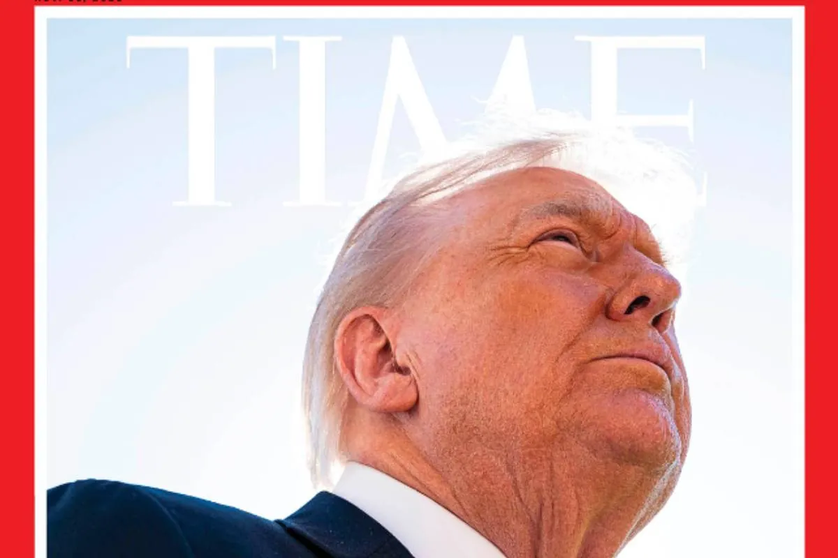 Trump se queja de su foto en la portada de la revista Time: "Me han 'borrado' el pelo"