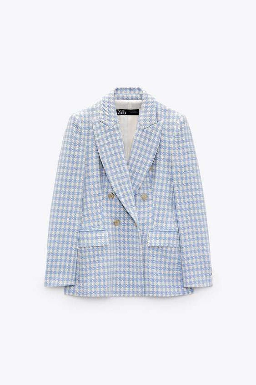 Double Breasted Blazer Zara Blazer Dama Zara Straight Cut Blazer M