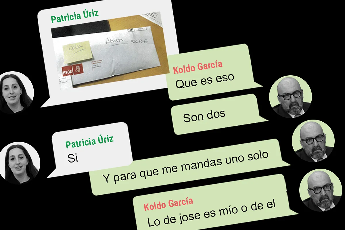Decenas de mensajes acreditan el dinero en B en el 'caso Koldo': "folios", "chistorras", "morados" y viajes a Ferraz a por metálico