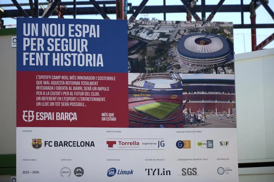 El nuevo Spotify Camp Nou vuelve a retrasar su estreno y el Barça-Valencia se disputará en el Johan Cruyff