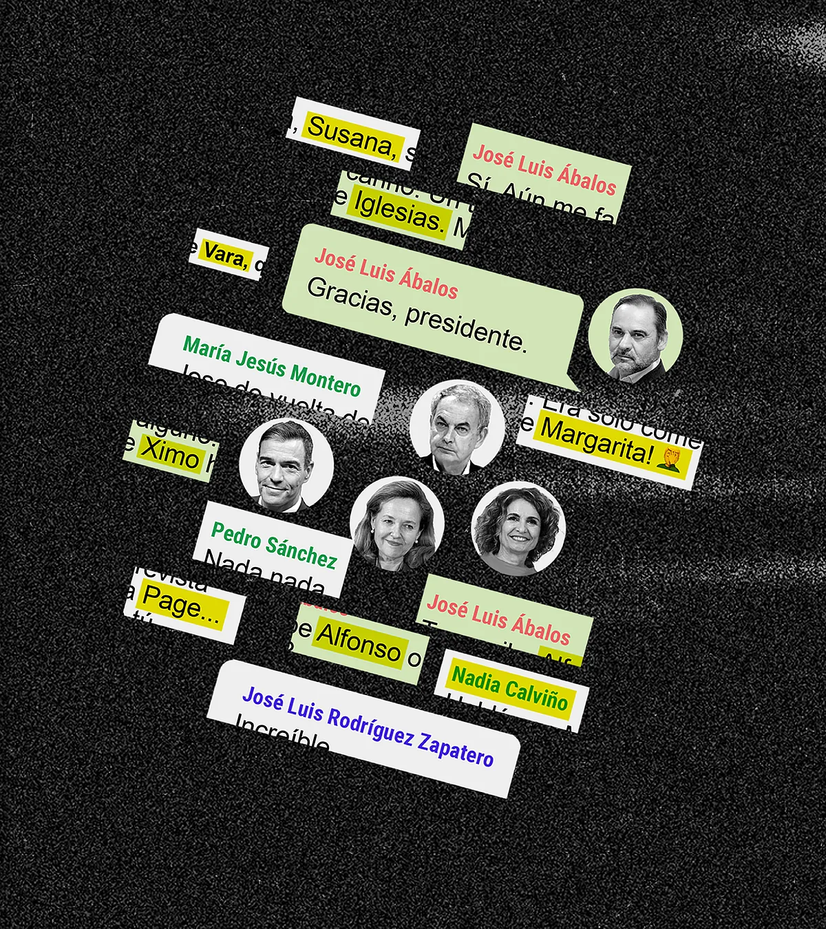 Los  whastapps  de Sánchez y Ábalos: el oscuro rescate y la guerra política de una era en 14 pantallazos