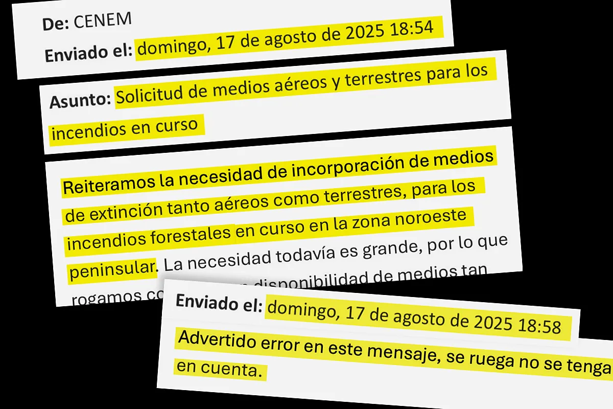 El Gobierno tardó una semana en escribir a las CCAA para pedirles medios terrestres para los incendios