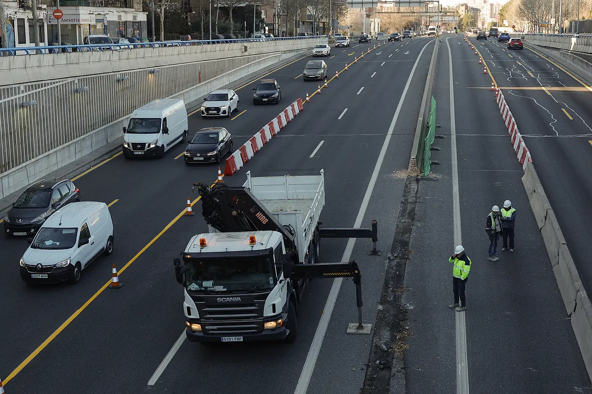 Las obras de la A-5 entran en su fase más crítica: próximo corte del túnel de la avenida de Portugal a la M-30 y desvío del tráfico de entrada a la capital al Paseo de Extremadura