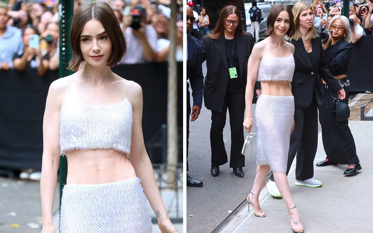 Lily Collins, protagonista de Emily in Paris, preocupa a los fans por su delgadez "extrema" tras aparecer en la Semana de la moda de Nueva York