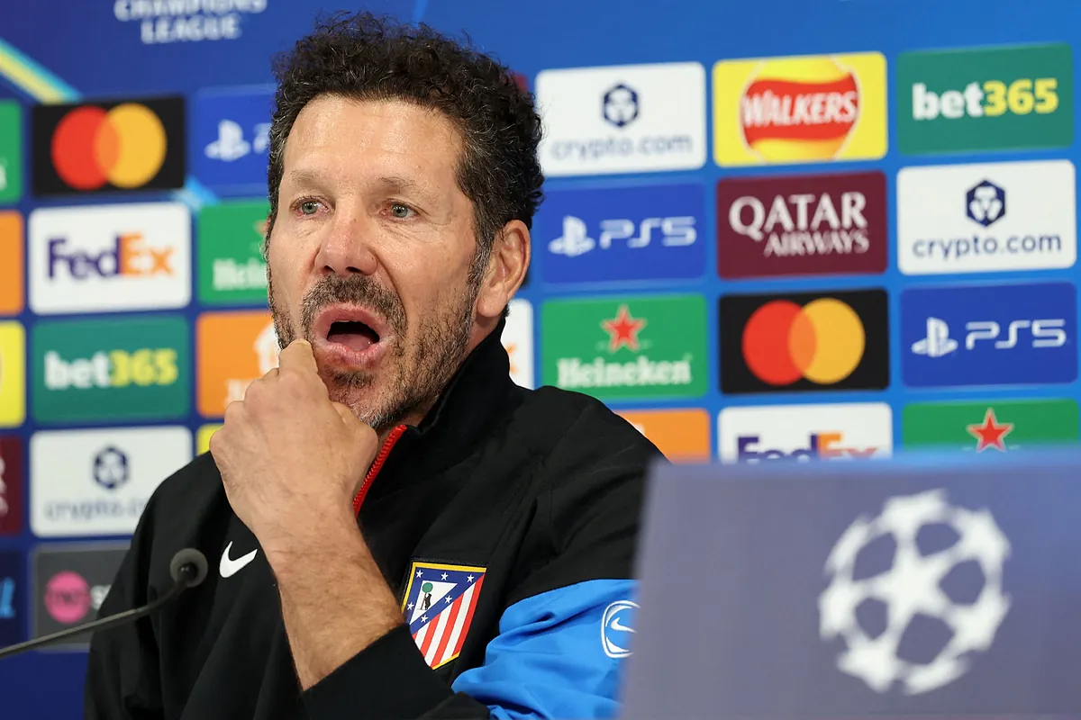 Simeone vuelve a su coletilla habitual para hablar del objetivo del Atlético en esta Champions: "Partido a partido"