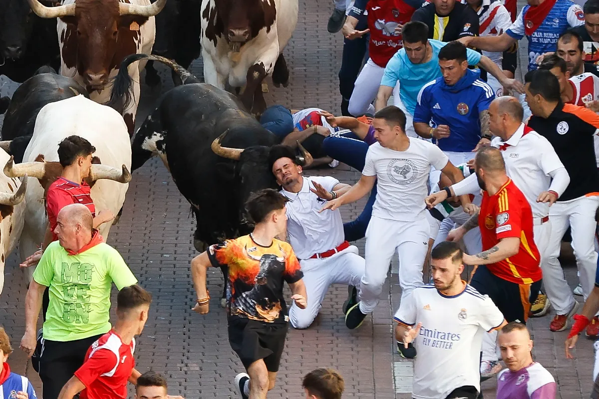 Herido un joven tras ser corneado en el quinto encierro de San Sebastián de los Reyes