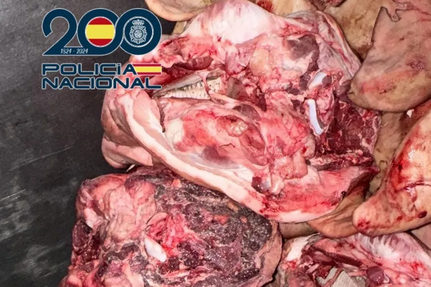 Detienen a un empresario en Leganés por adulterar carne putrefacta con productos para alisar paredes