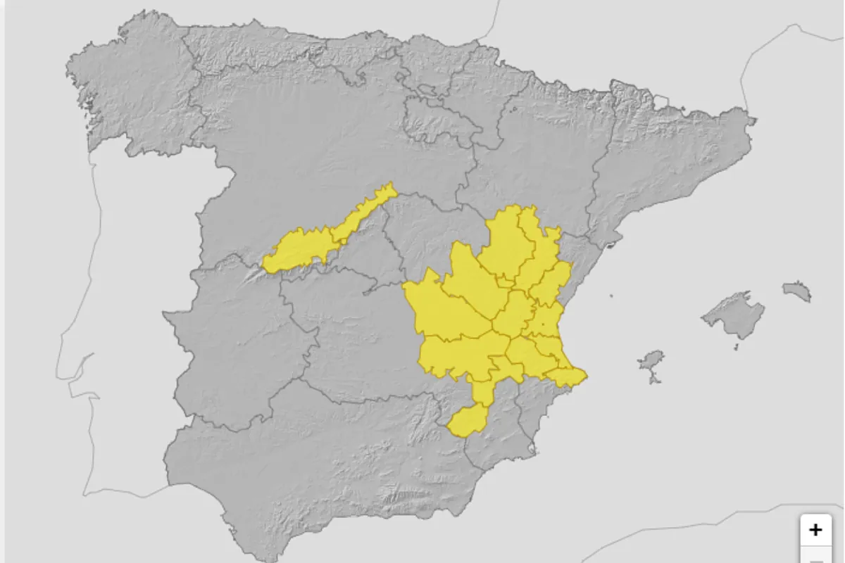 La dana Alice dejará fuertes lluvias en el este peninsular