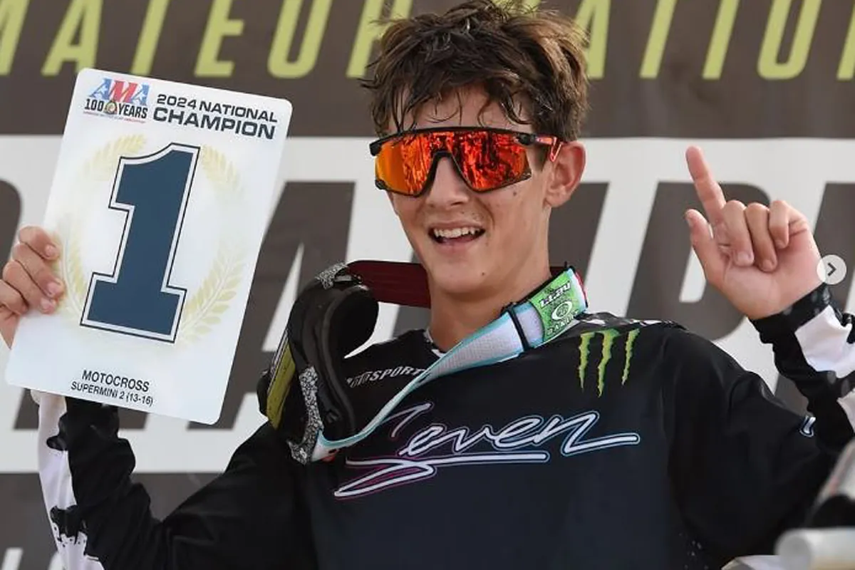 Muere Aidan Zingg, un prometedor piloto de motocross de 16 a?os,...