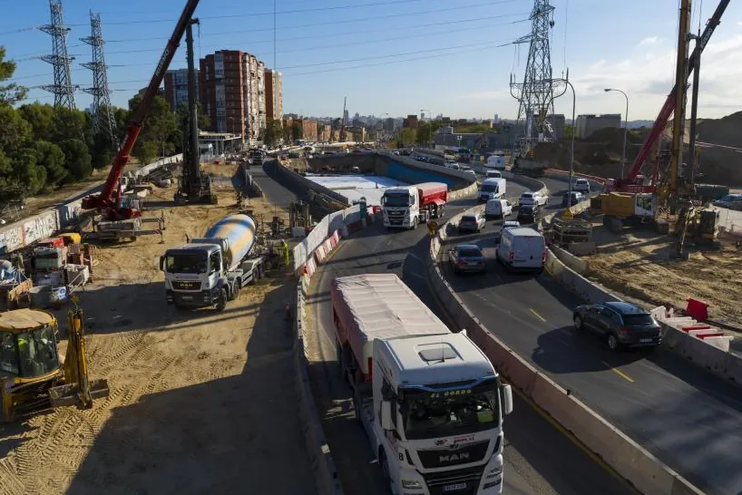 Nuevo desvío temporal en las obras de soterramiento de la A-5: 300 metros a la altura del paseo de Yébenes