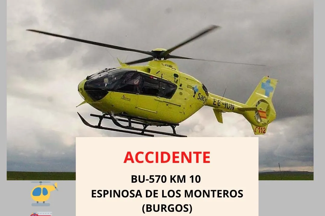 Dos muertos y tres heridos graves en un accidente en Burgos