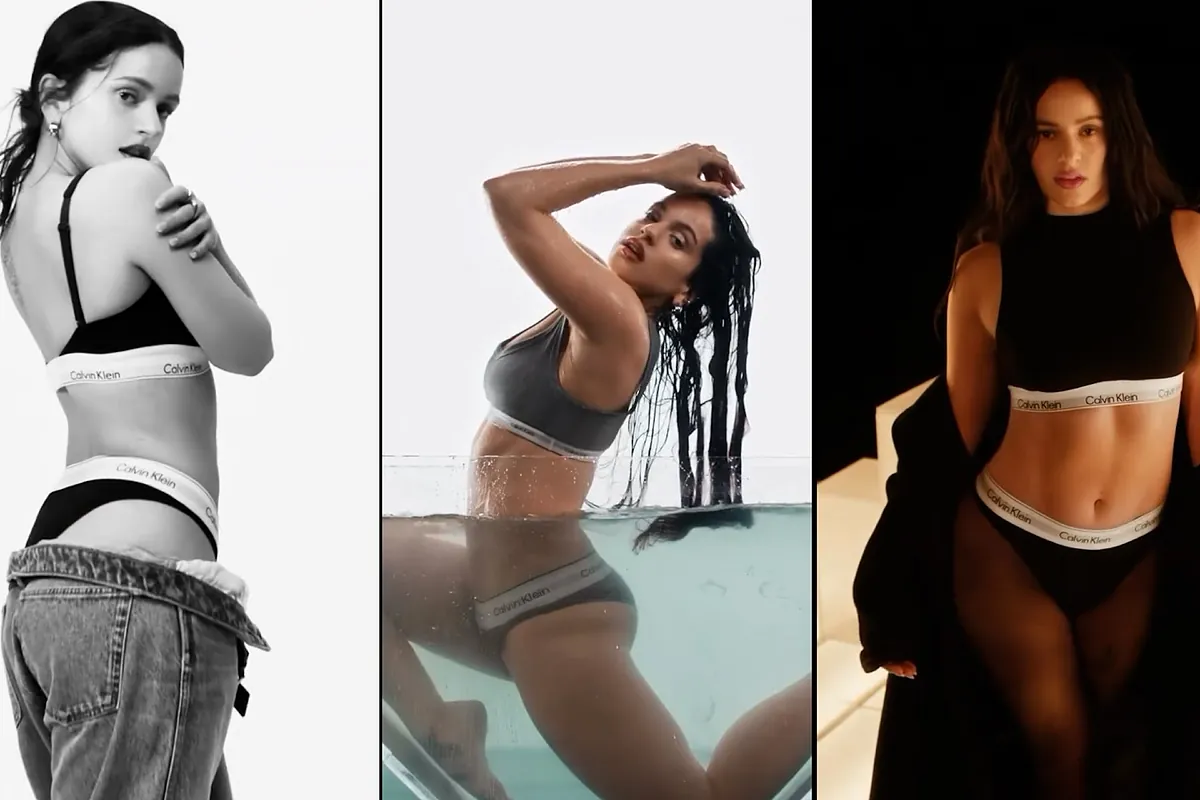 Rosalía incendia las redes al convertirse en la nueva imagen de Calvin Klein