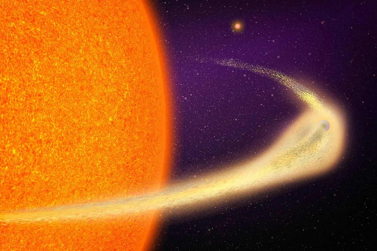 Astrónomos descubren un planeta que se desintegra rápidamente y produce una cola similar a la de un cometa