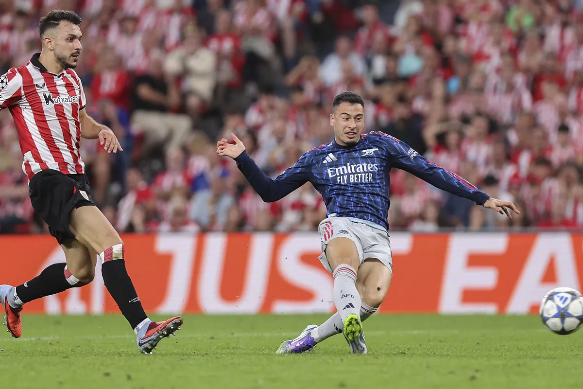 El Arsenal tira de banquillo para superar al Athletic en su vuelta a la Champions