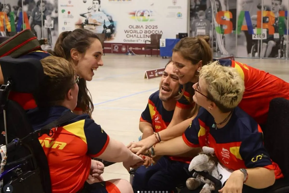 El Langui arrasa en su debut internacional en boccia paralímpica y gana un bronce individual y el oro por equipos
