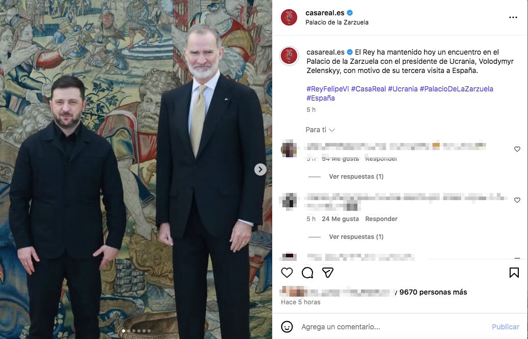 El Rey recibe a Volodymyr Zelenskyy, en la Zarzuela - Foto 18 de 25