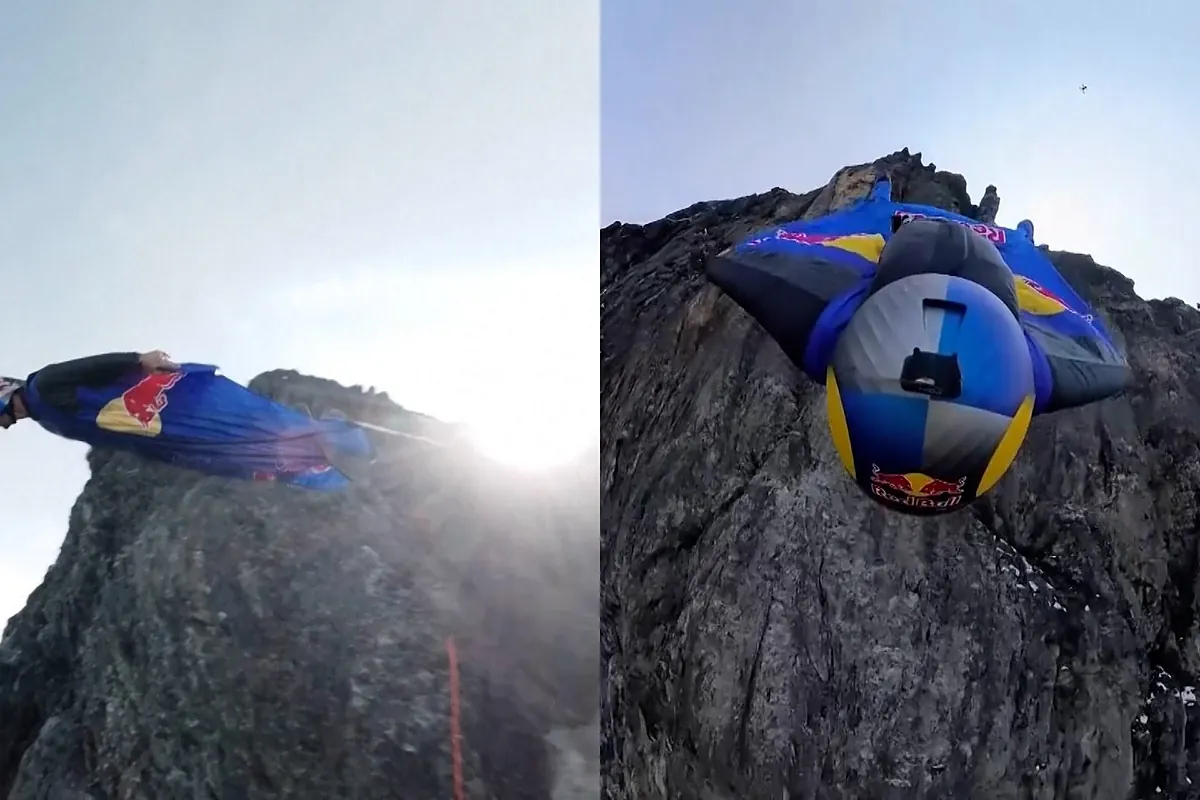 Así ha sido este salto base de récord: a 347 km/h e imágenes espectaculares