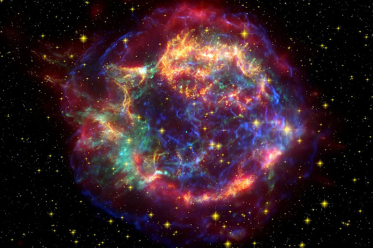 La estrella de Cassiopeia A giró en su interior antes de estallar