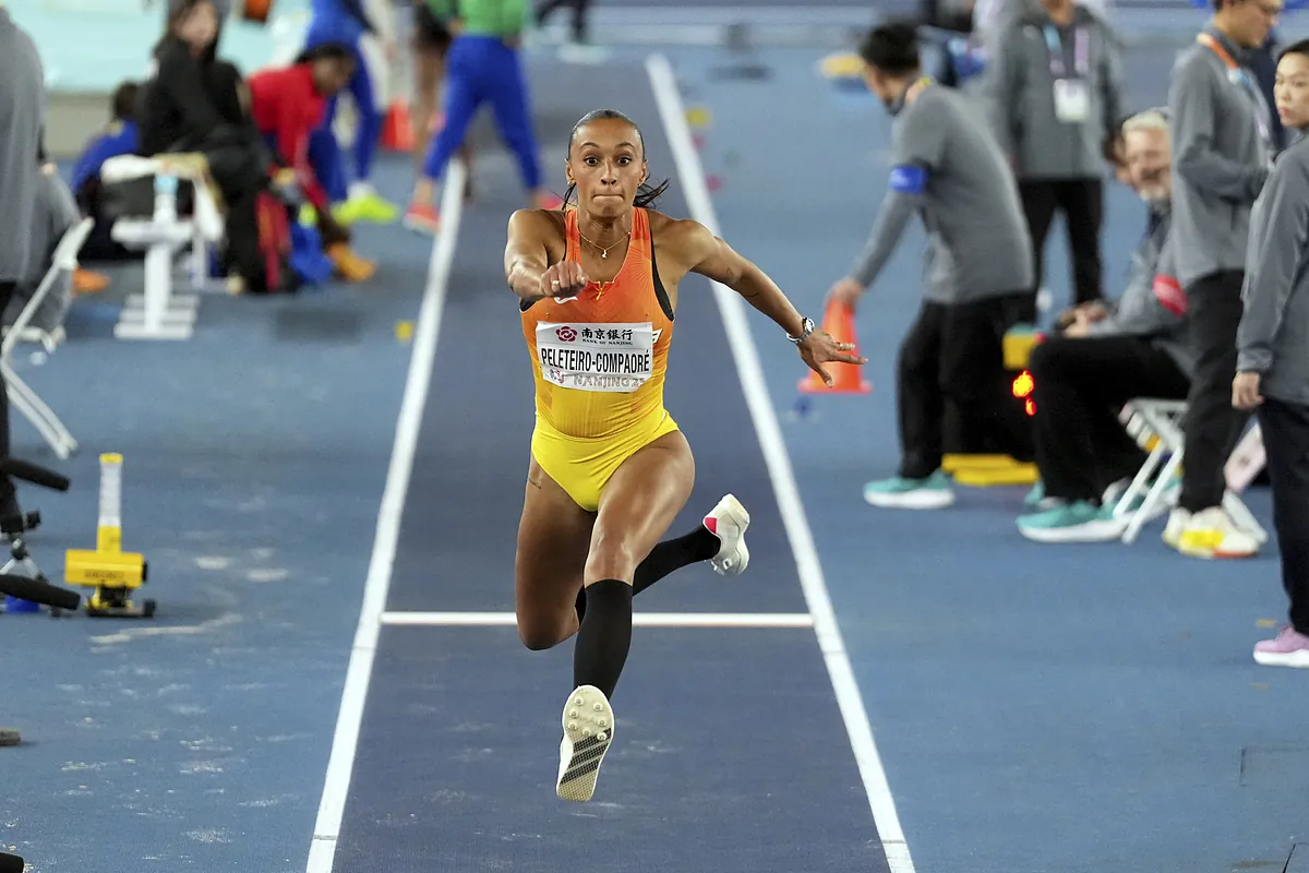 Ana Peleteiro, Çin'de kaplı Dünya Kupası'nda üçlü atlamada bronzlaştı