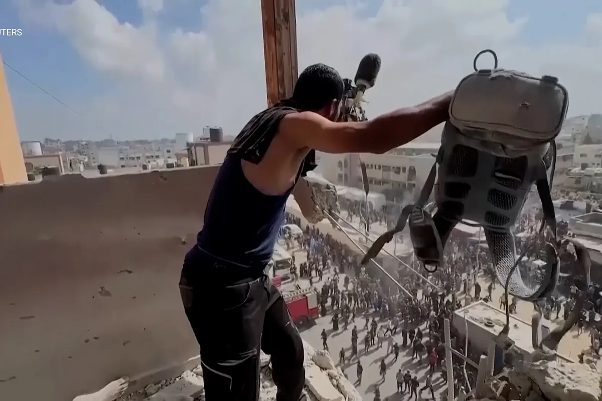 Reuters publica un vídeo del ataque de Israel al hospital de Nasser donde murieron cinco periodistas