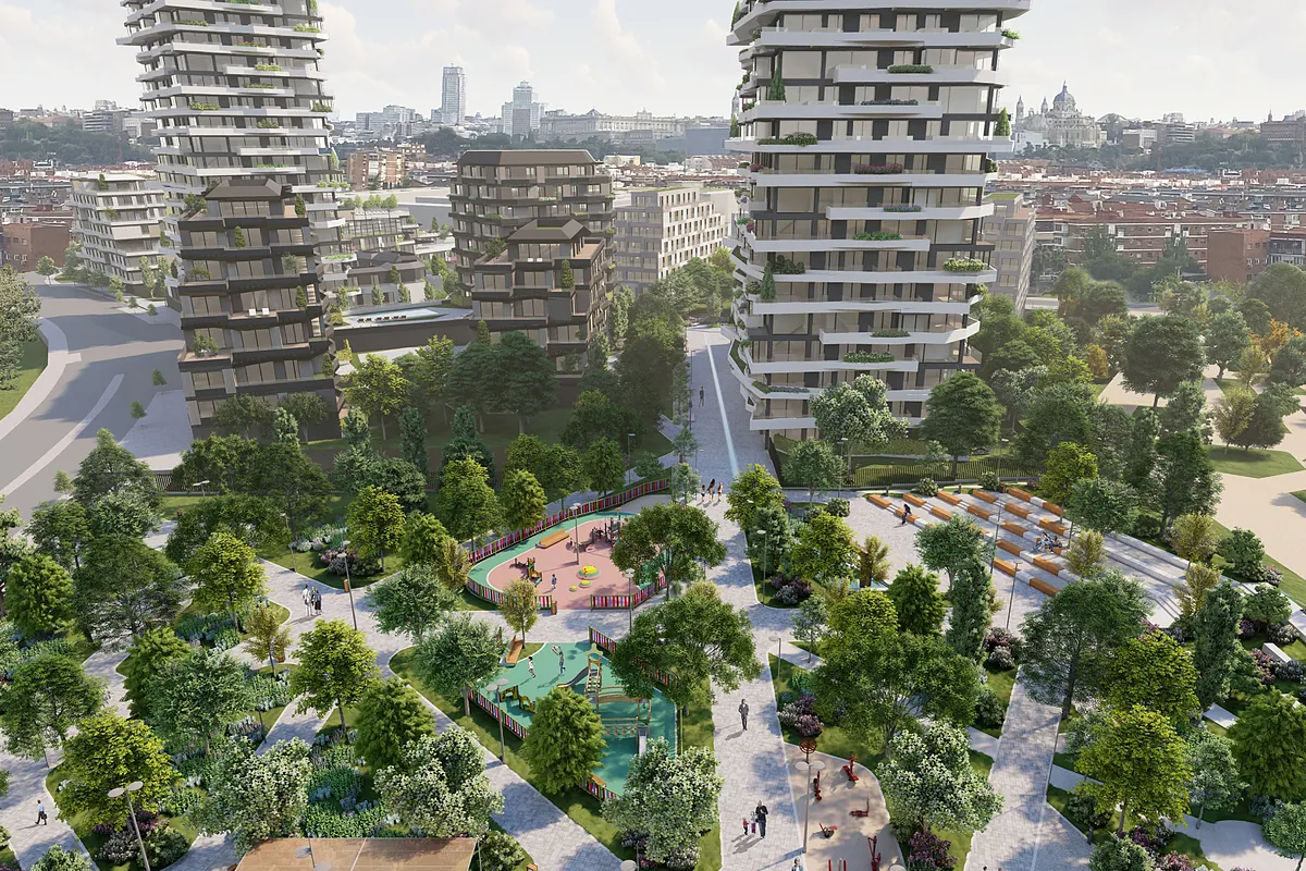 El proyecto de Ermita del Santo despega: 530 viviendas, tiendas y un mercado en los bajos de los edificios y una gran piscina cubierta
